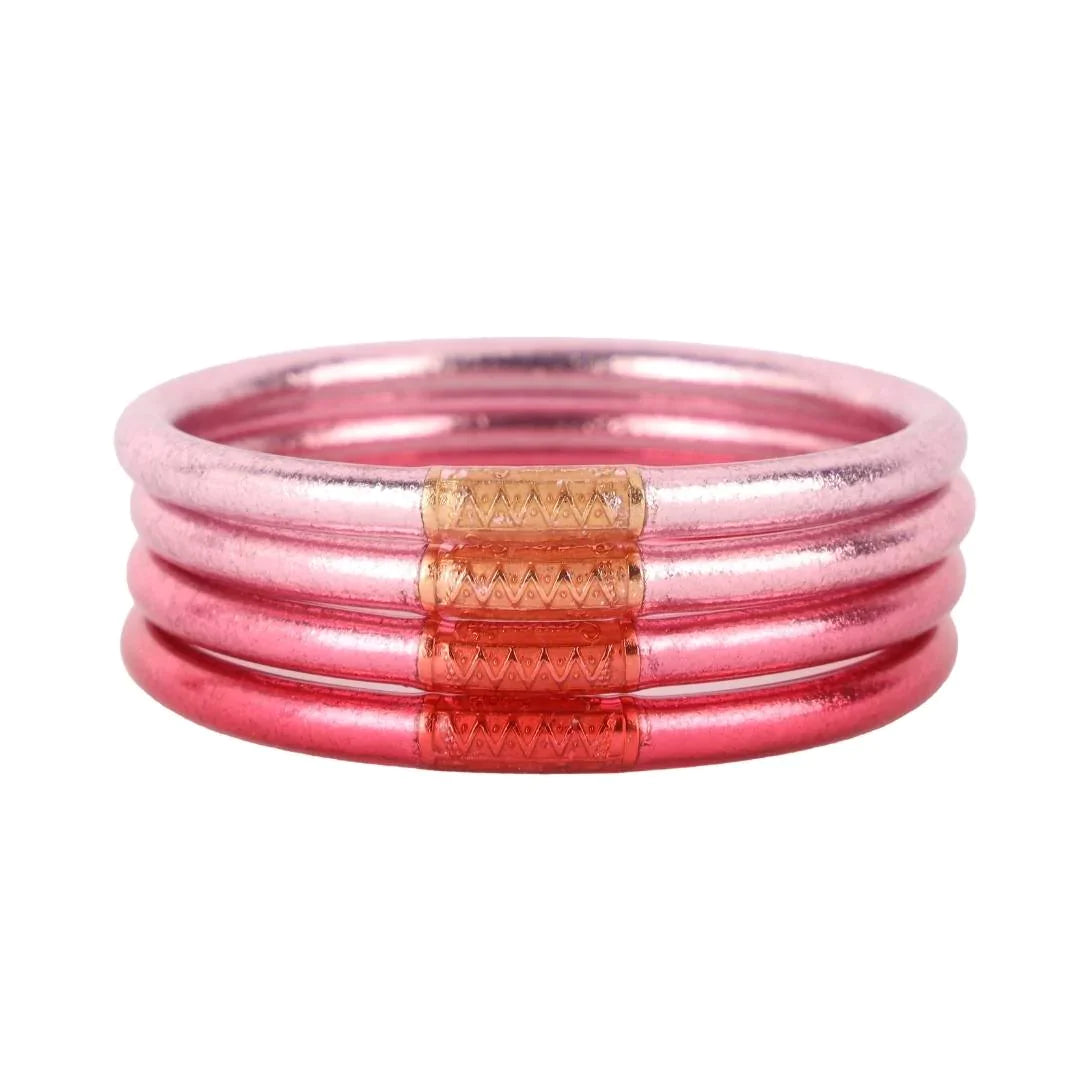 bracelets for daily use -BudhaGirl Carousel Pink Bangle Bracelets