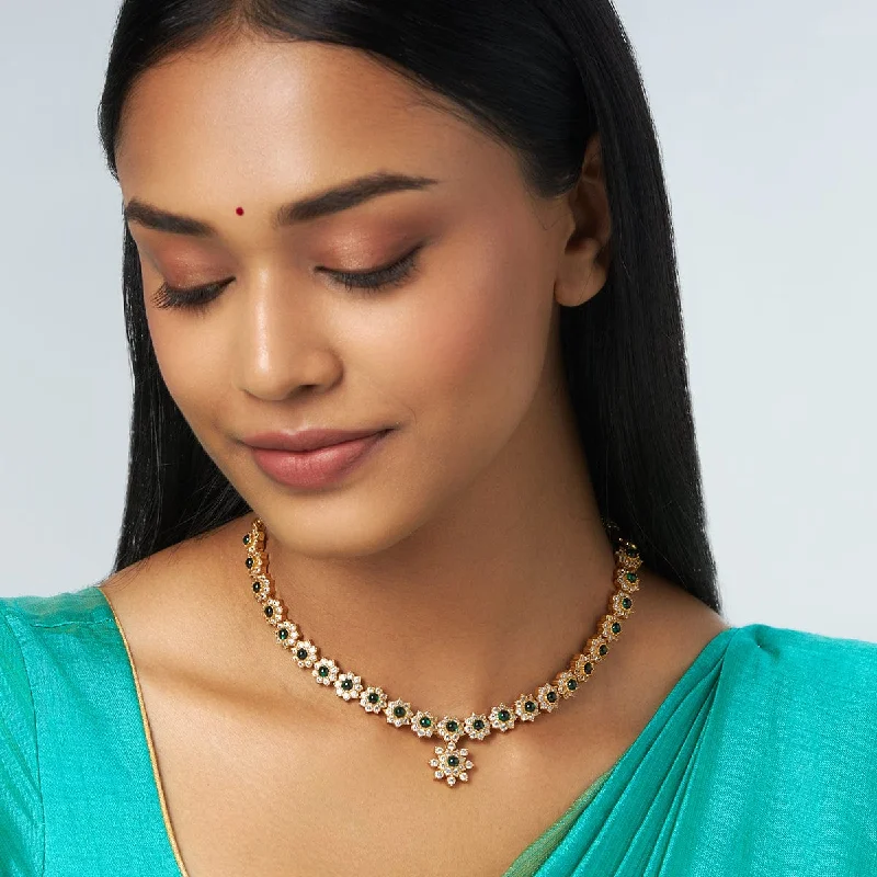 necklaces for women gold -Silver Temple Necklace 154460