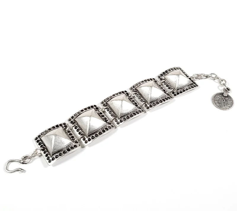 bracelets for prom night -Chanour Pewter Collection Bracelet