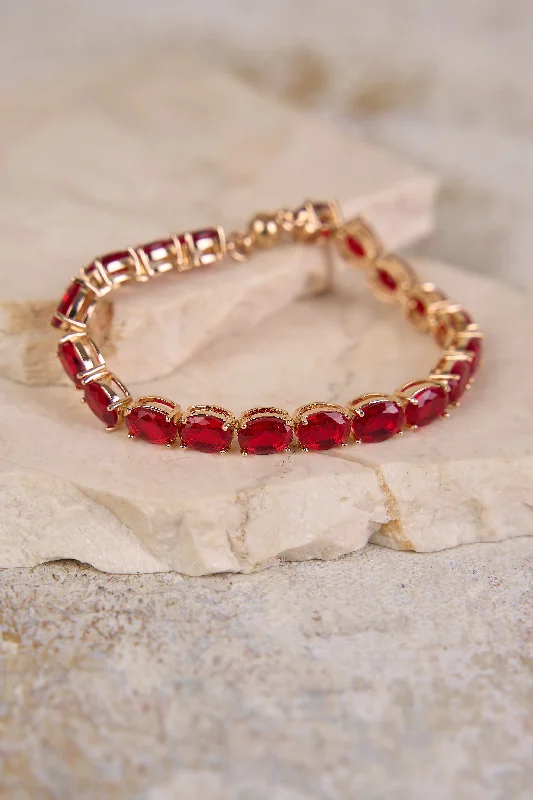 bracelets with gemstone beads -July Birthstone Bracelet