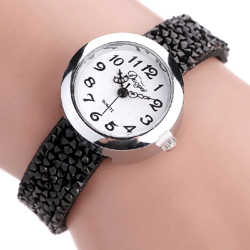 bracelets with arrow charm -DUOYA DY005 Retro Style Ladies Bracelet Watch Gift Leather Strap Quartz Watches