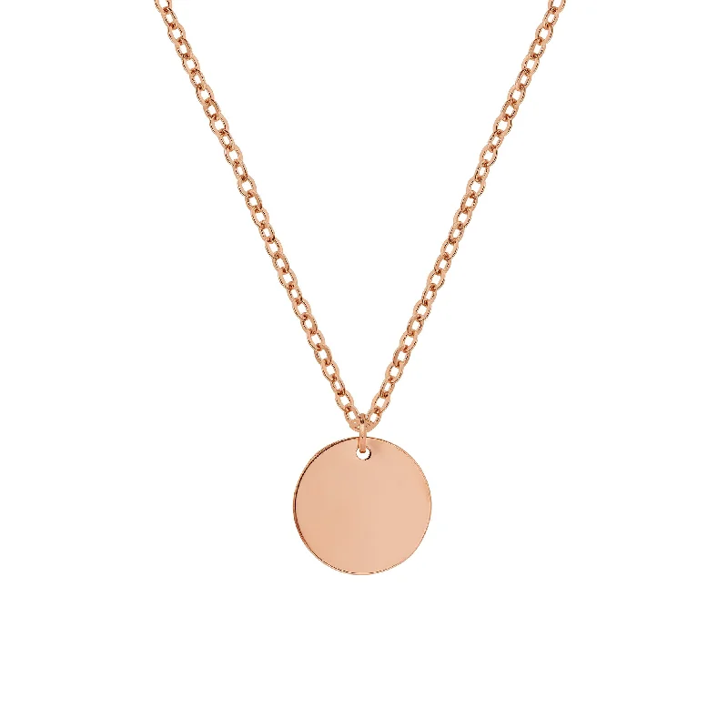 necklaces for vintage lovers -Makena Necklace Rose Gold - Engraving