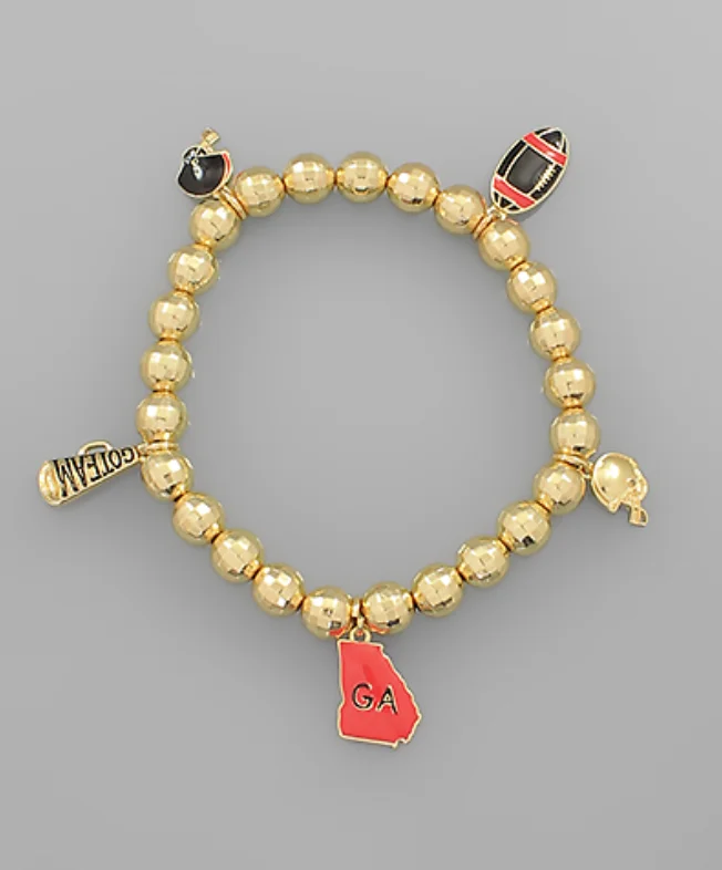 bracelets for brides -Georgia Gameday Bracelet