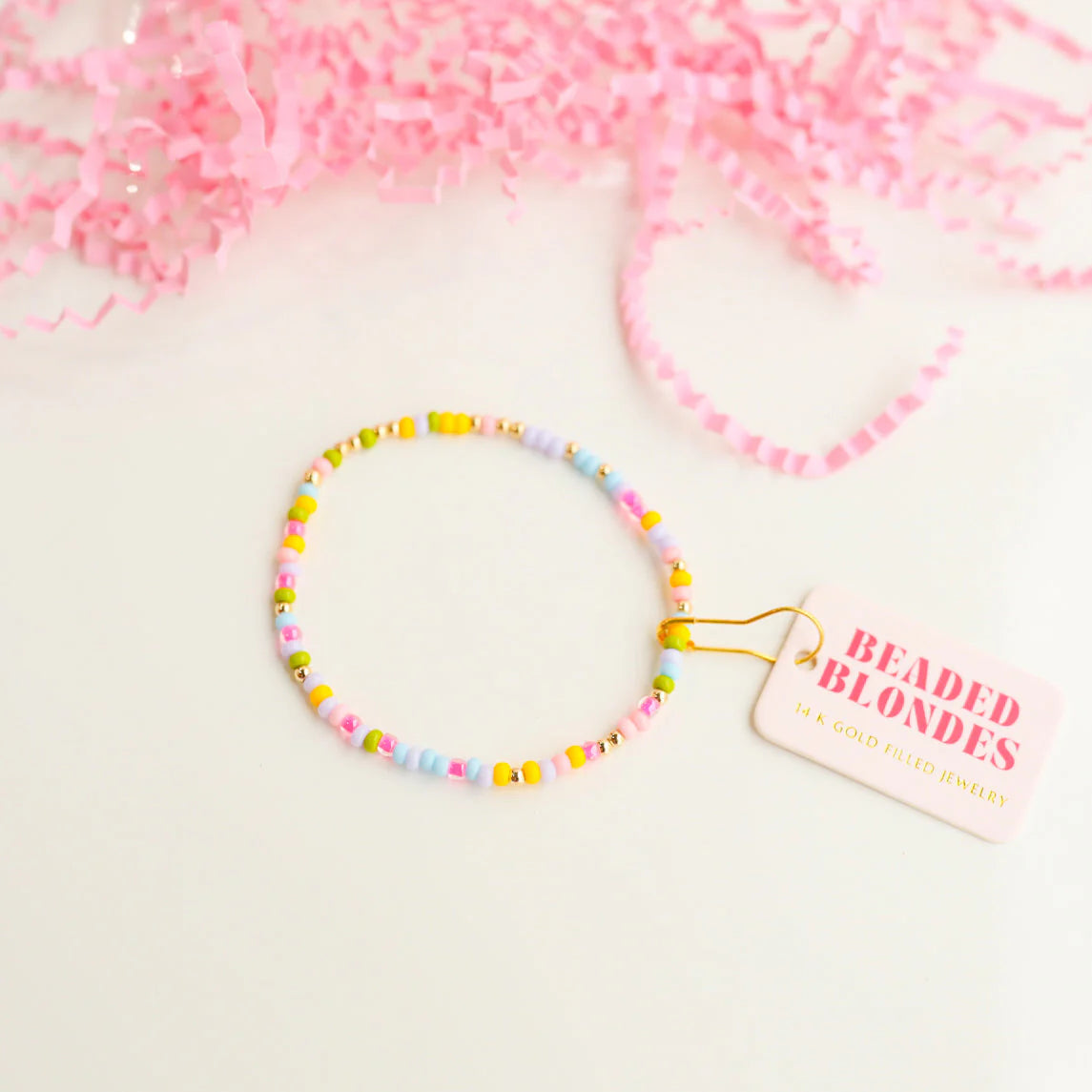 bracelets stackable trendy -Beaded Blondes Kids Sprinkle Bracelet