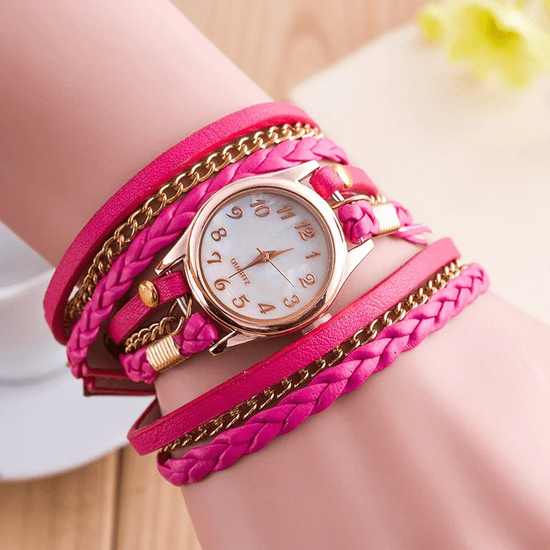 bracelets with yellow citrine -Fashion Casual Shell Surface Diamond Bracelet Watch Women Quartz Watch