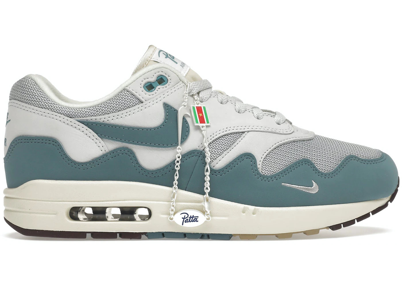 bracelets stylish affordable -Air Max 1 Patta Waves Noise Aqua (with Bracelet)