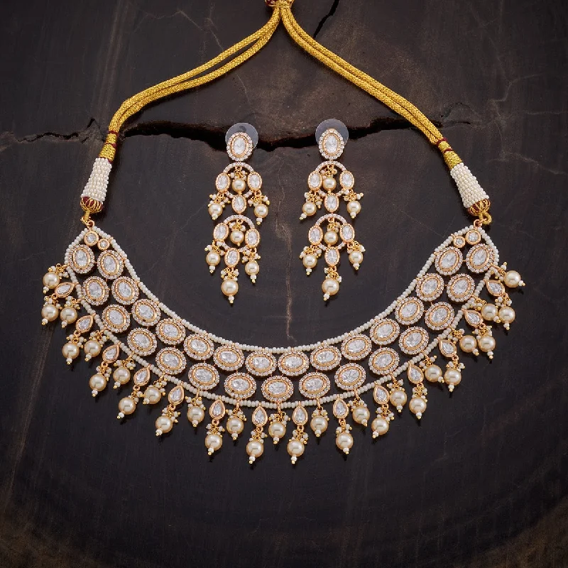 necklaces with amethyst stone -Kundan Necklace 151594