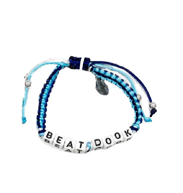 bracelets with turquoise stone -UNC Beat Dook Bead Bracelet Adjustable Size