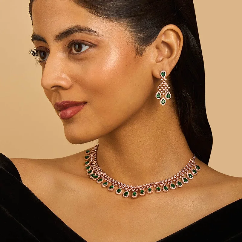 necklaces for prom night -Zircon Necklace 173824