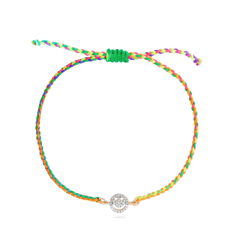 bracelets with evil eye -Smiley Pop Bracelet | 10K Yellow Gold