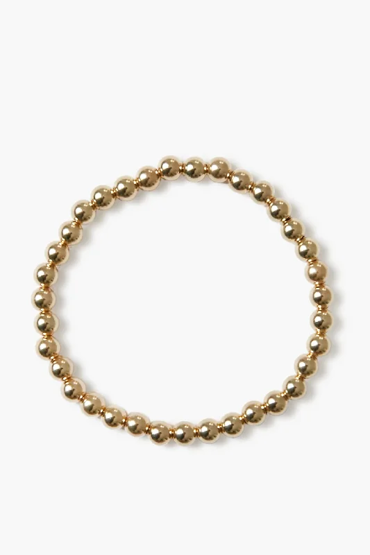 bracelets bold statement -5mm Gold Ball Bracelet