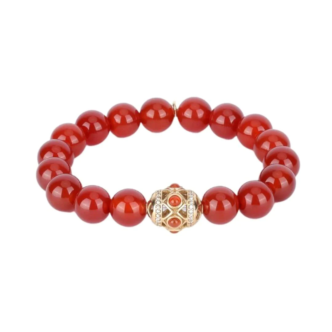 bracelets trendy 2025 -BudhaGirl Minerva Red Onyx Bracelet