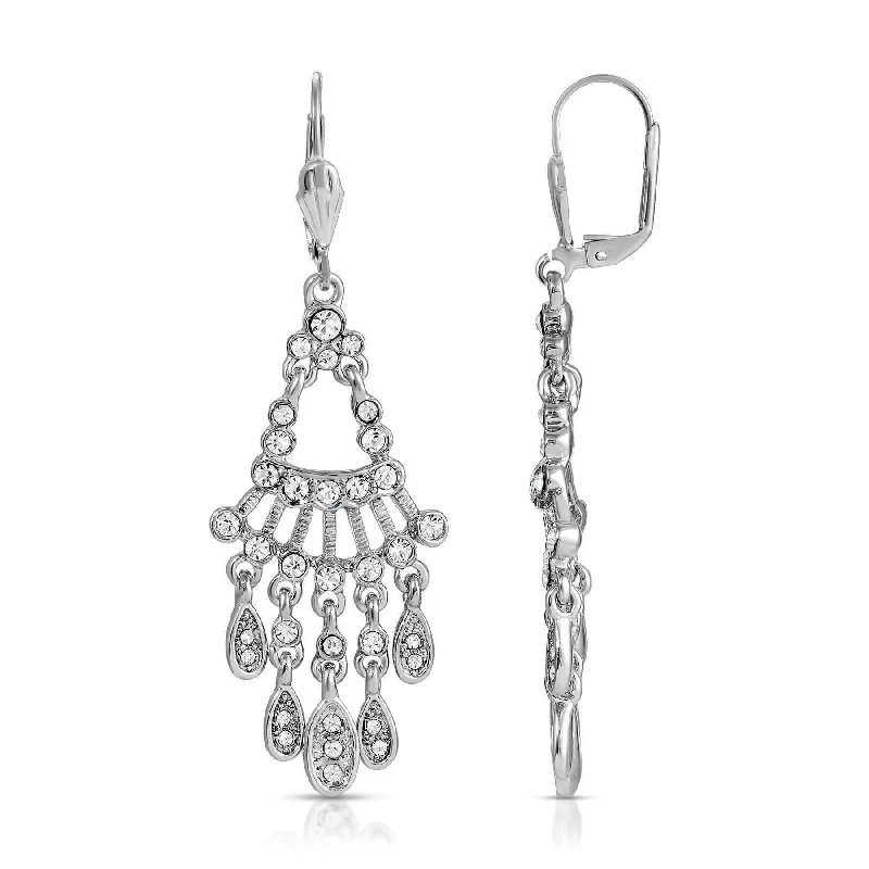 ladies earrings heart shaped -2028 Jewelry Crystal Chandelier Drop Earrings