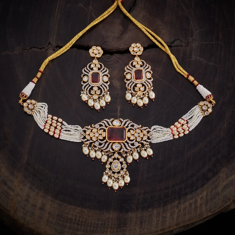 necklaces chic design -Kundan Necklace 164035