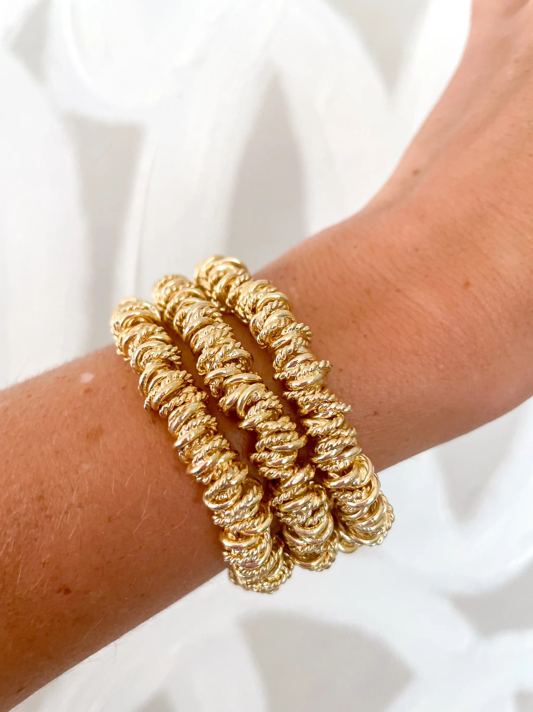 bracelets for office wear -Gold Shelley Bracelet