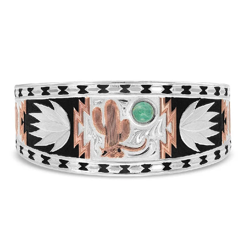 bracelets affordable luxury -Desert Serenade Cactus Cuff Bracelet