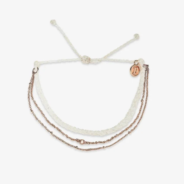 bracelets bold statement -Satellite Chain Rose Gold Bracelet