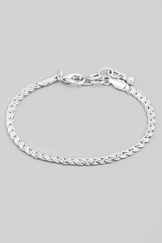 bracelets with moon charm -Rope Chain Bracelet