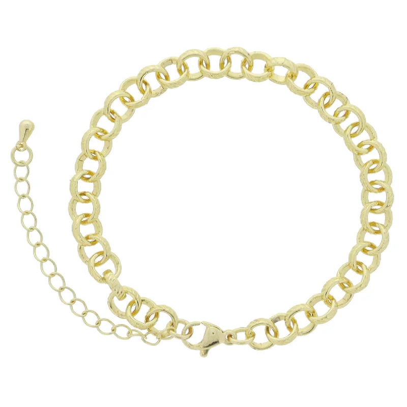 bracelets lightweight comfort -Jane Marie Rolo Chain 7" Bracelet