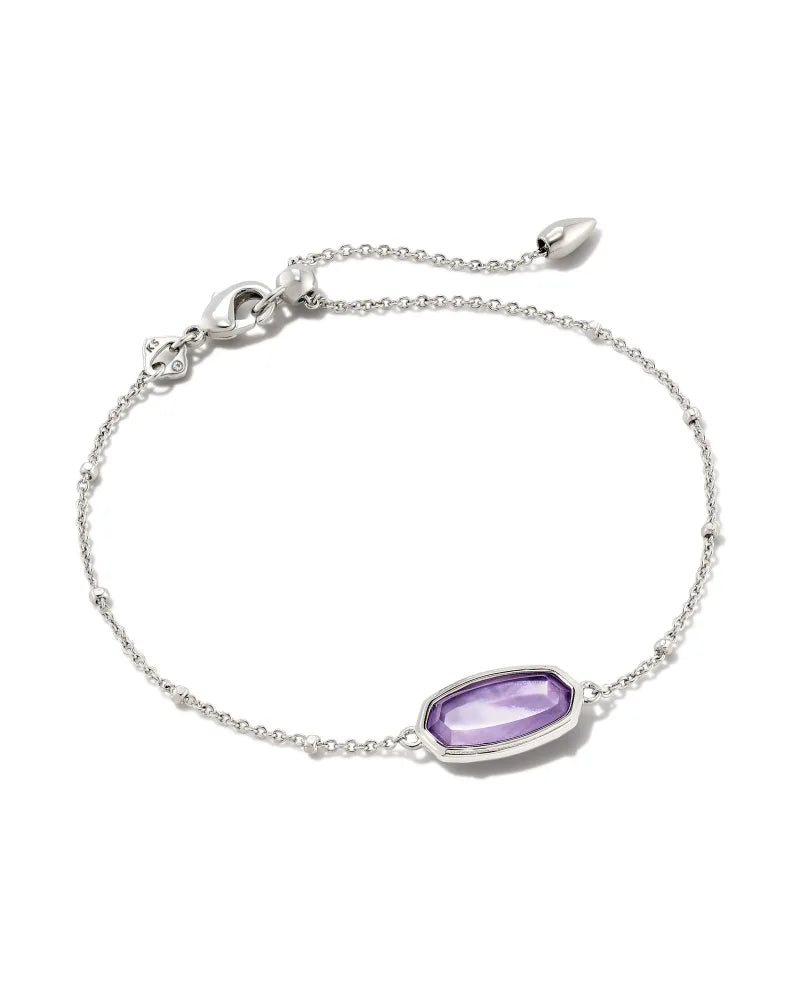 bracelets chic modern -Kendra Scott Framed Elaina Bracelet Lavender