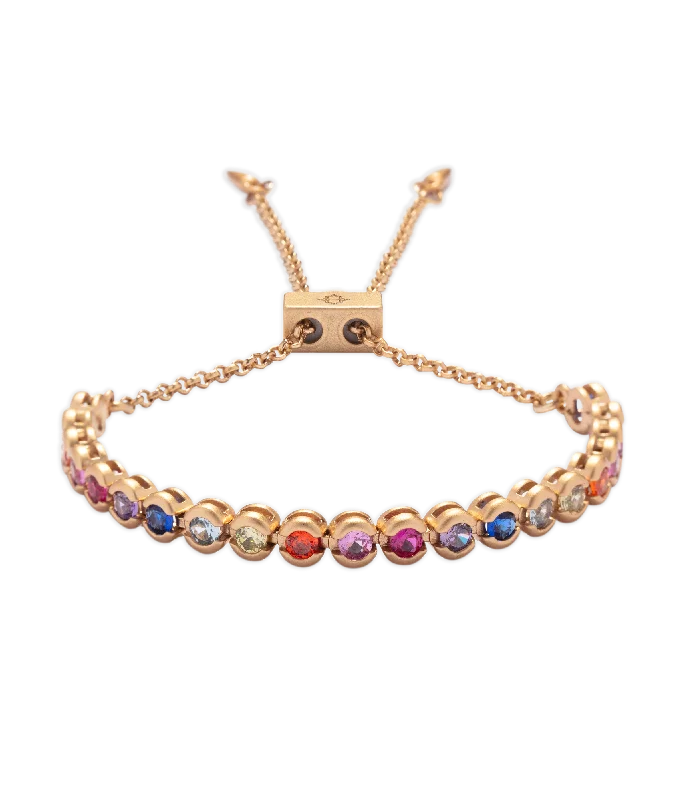 bracelets with heart detail -Ashton OmbrÃ© Slider Bracelet | Multi