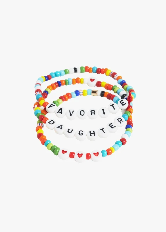 bracelets for anniversary -ROXANNE ASSOULIN X FAVORITE DAUGHTER // CAMP BRACELET SET