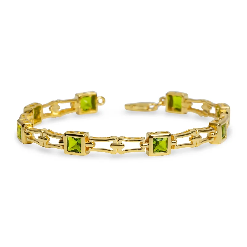 bracelets with white pearls -The Green Square Vedra Link Bracelet | Sterling Silver