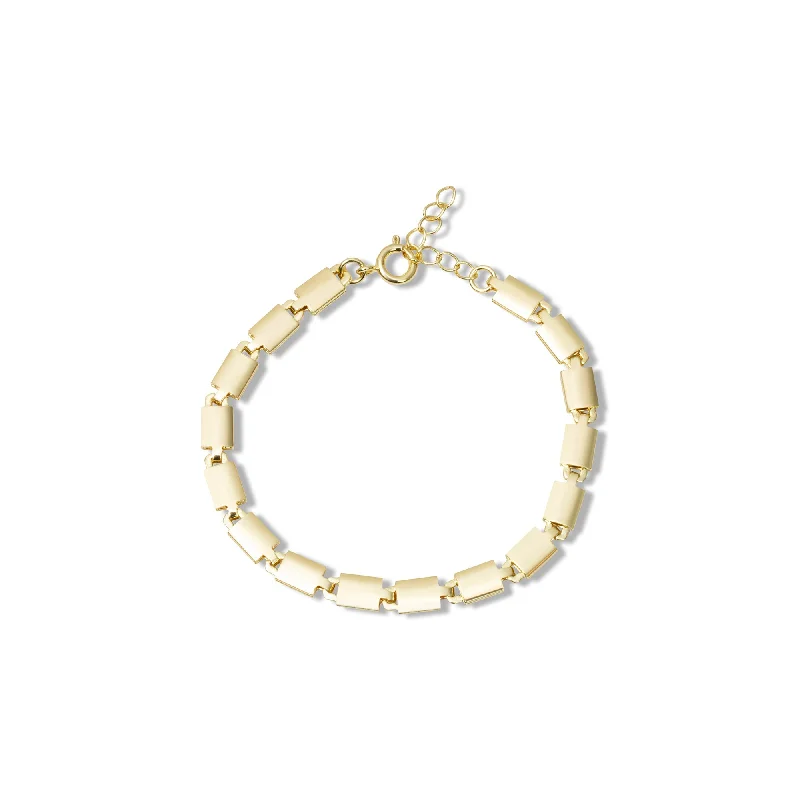 bracelets for trendy women -The Lea Link Bracelet | 18KT Gold Vermeil